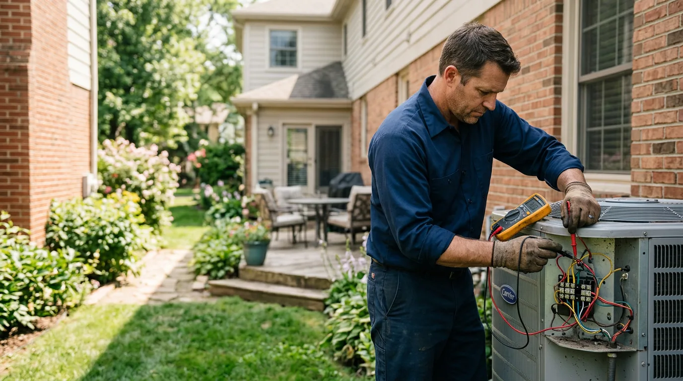 HVAC technician working near Burton, TX